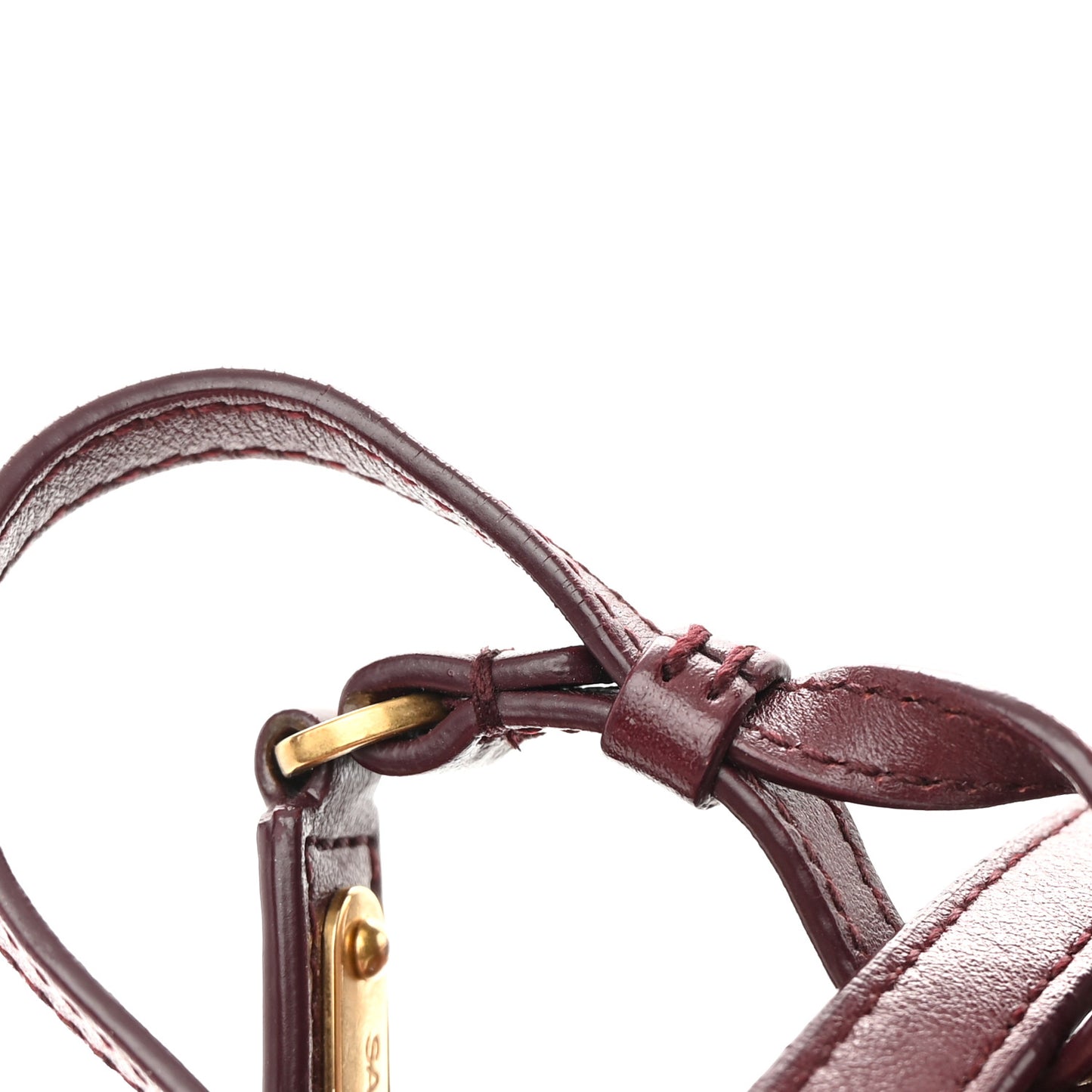 Calfskin Matelasse Monogram Lou Camera Bag Dark Legion Red