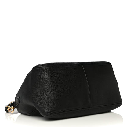 Prada Vitello Daino Tote Black 3 of 9
