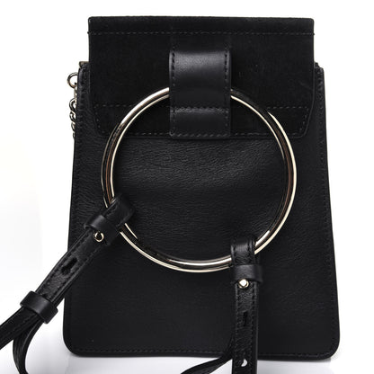 Chloe Suede Calfskin Mini Faye Bracelet Bag Black 13 of 16