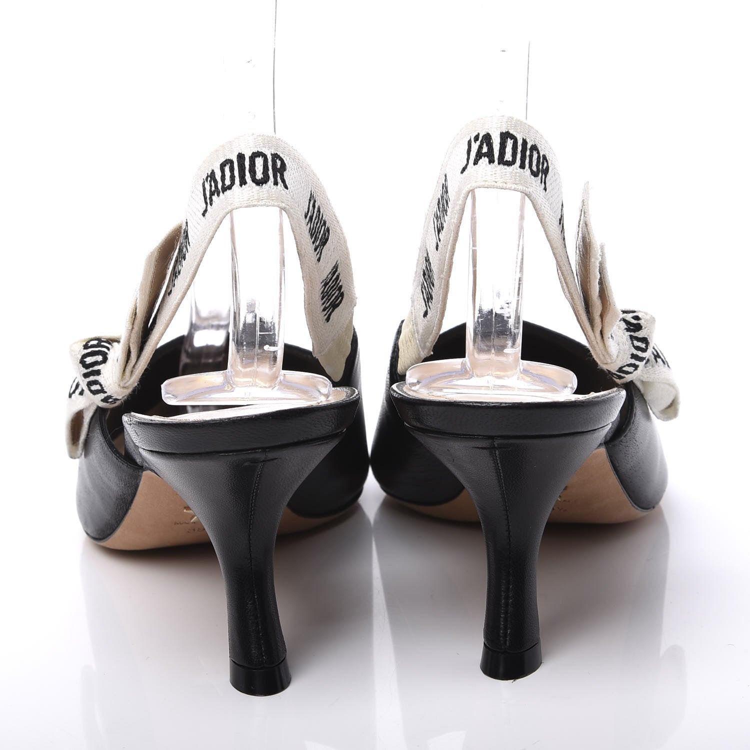 Christian Dior Lambskin Ribbon J'Adior Slingback 65mm Pumps 39.5 Black 7 of 11