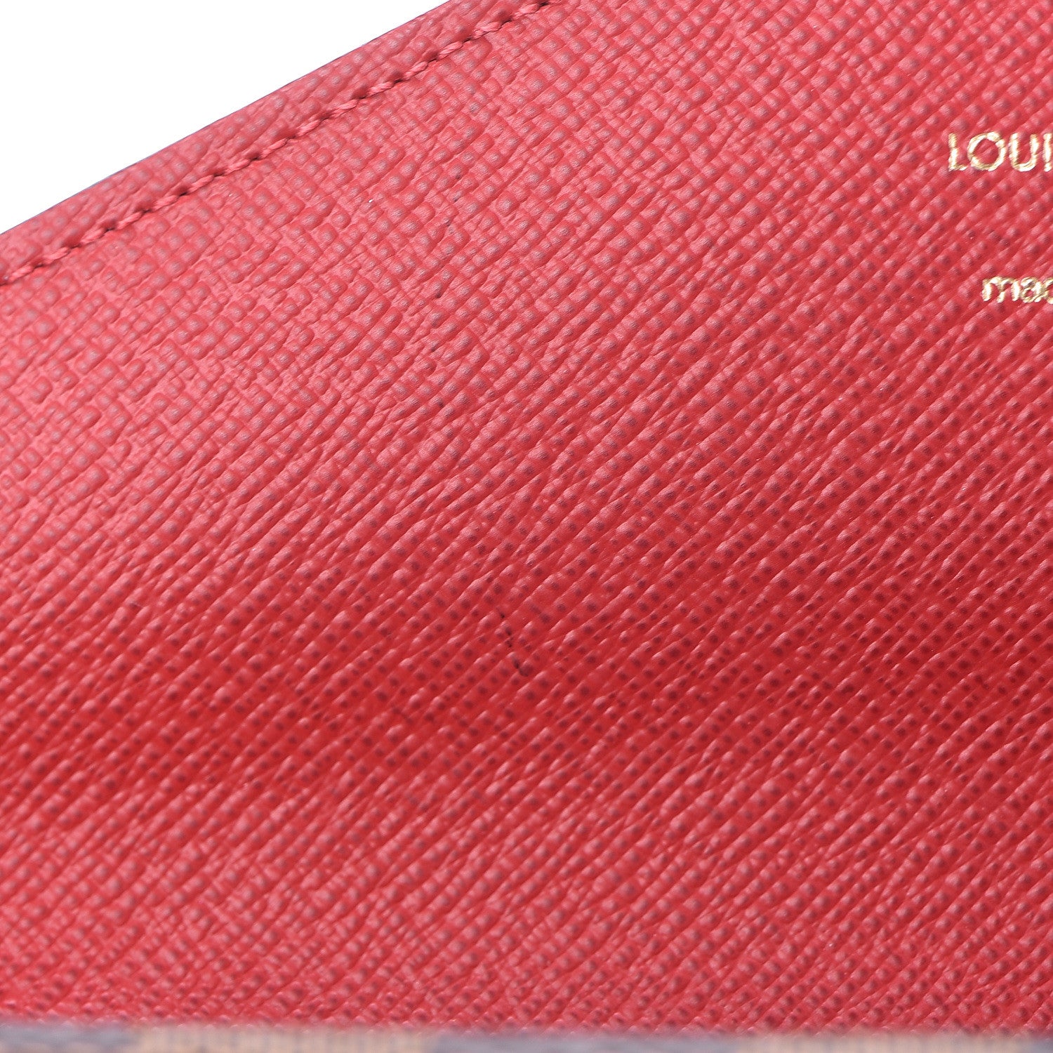 Louis Vuitton Damier Ebene Josephine Wallet Red 10 of 11