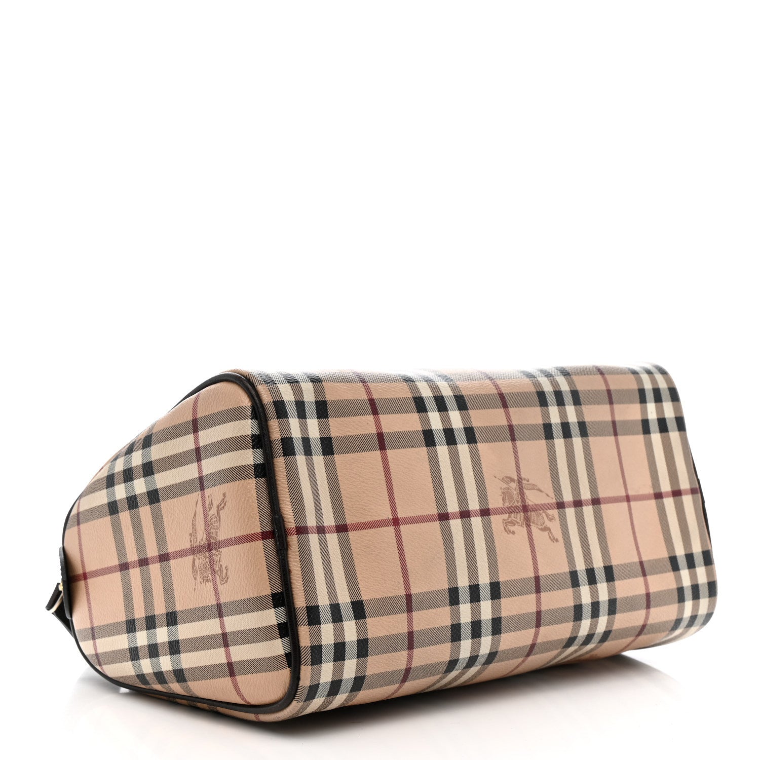 Burberry Haymarket Check Small Chester Bowling Bag Chocolate 4 of 16