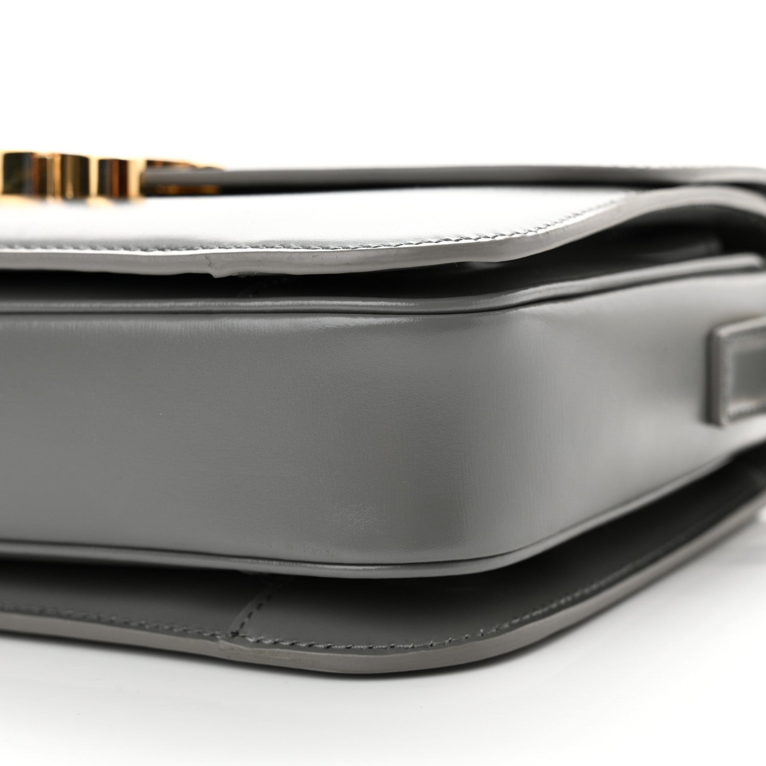 Celine Shiny Calfskin Medium Triomphe Zinc 10 of 12