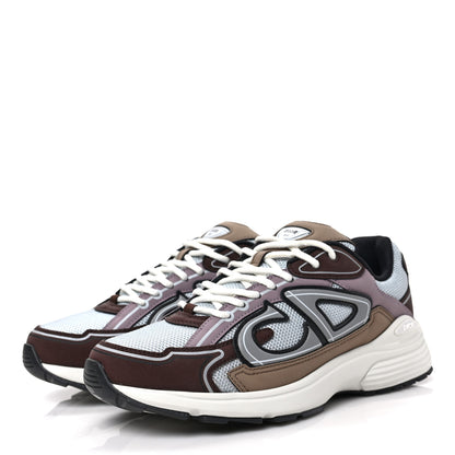 Christian Dior Technical Mesh Calfskin Mens B30 Sneakers 40 Brown 3 of 8