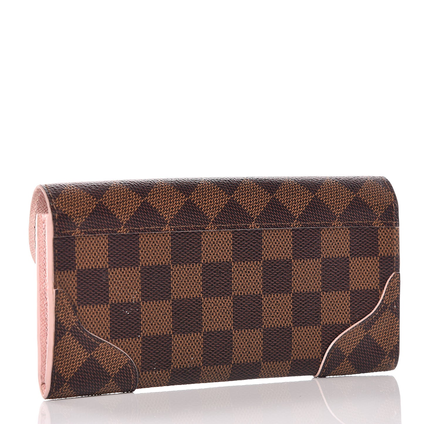 Damier Ebene Caissa Wallet Rose Ballerine