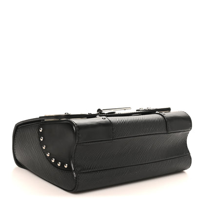 Louis Vuitton Epi Studded Mirror Twist Shoulder Bag MM Black 4 of 9