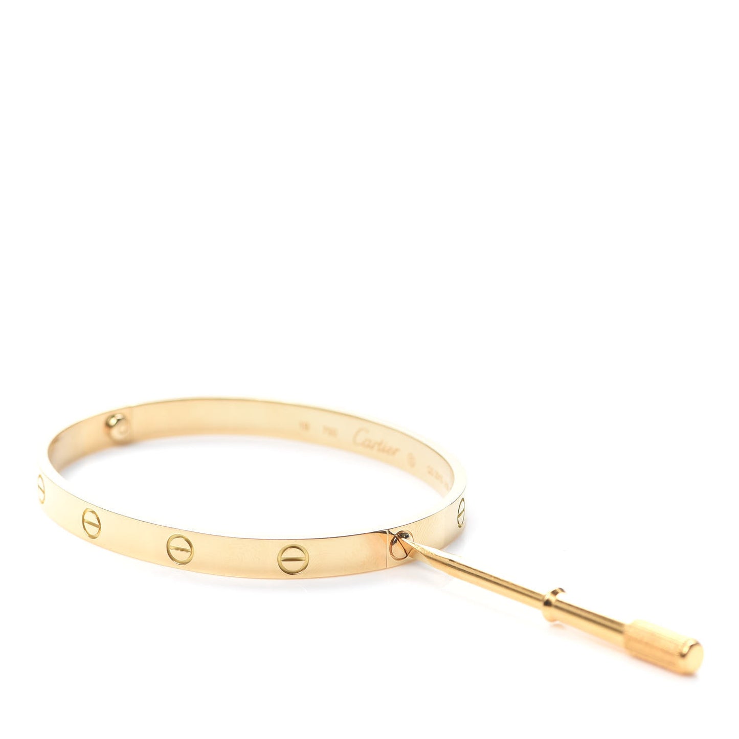 18K Yellow Gold LOVE Bracelet 19