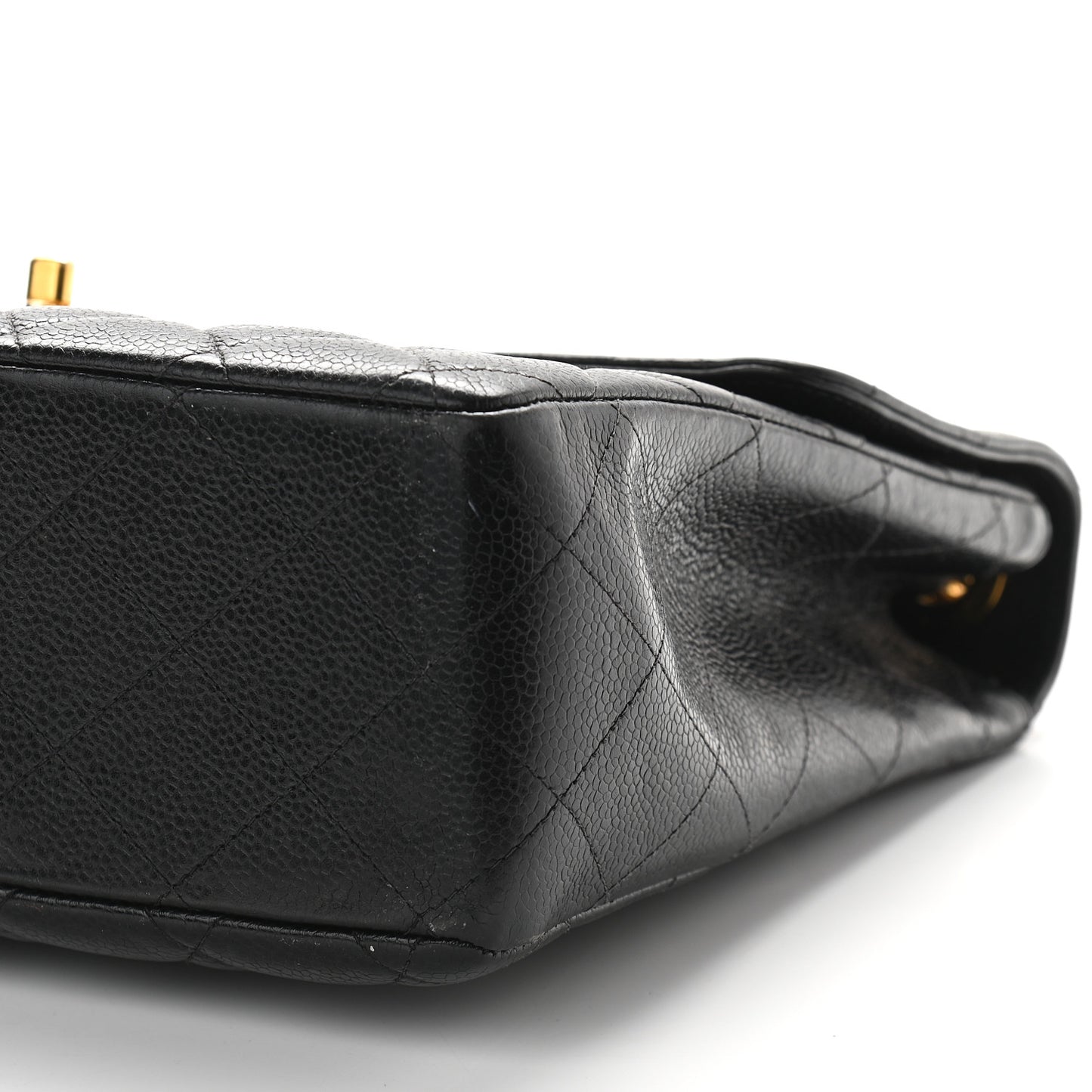 Caviar Quilted Jumbo Single Flap Black