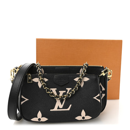 Louis Vuitton Empreinte Monogram Giant Multi Pochette Accessories Black Beige 11 of 11