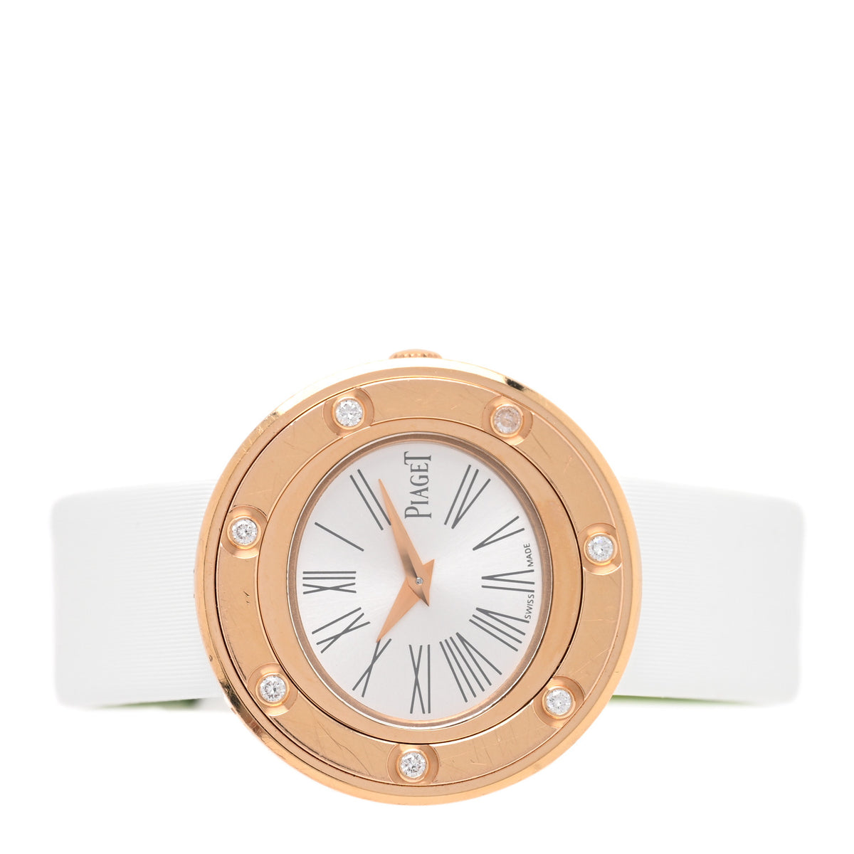 Piaget 18K Rose Gold Satin Diamond 29mm Possession Quartz Watch White 2 of 4