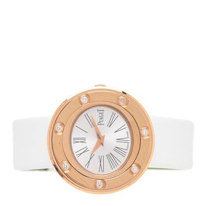 Piaget 18K Rose Gold Satin Diamond 29mm Possession Quartz Watch White 2 of 4