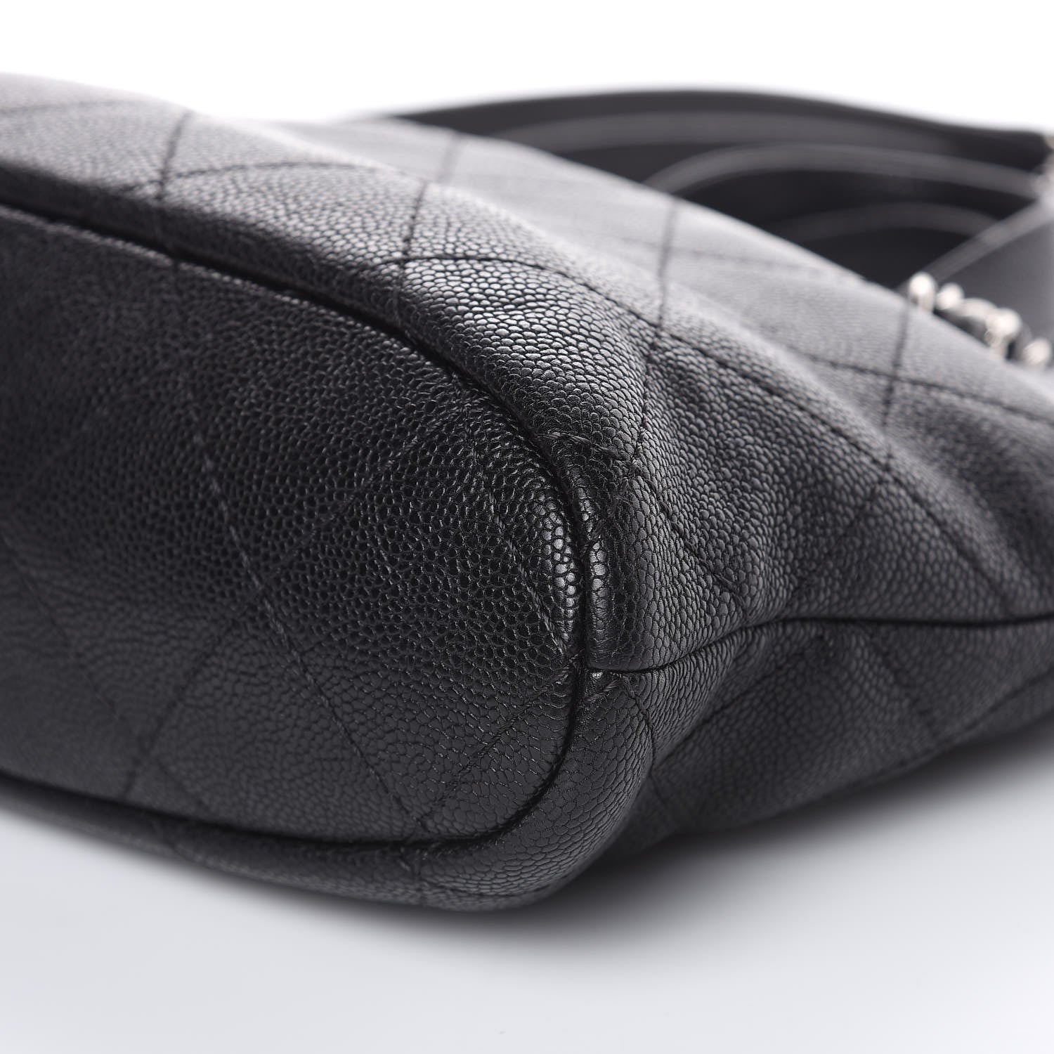 Chanel Caviar Quilted CC Shopping Tote Black 10 of 10