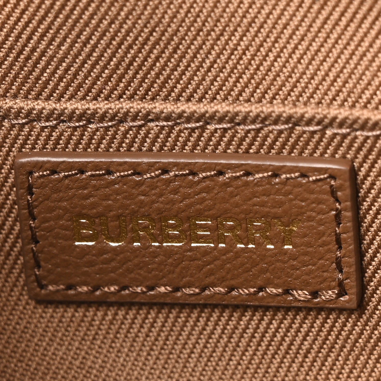 Burberry Calfskin House Check Camera Bag Earth 6 of 11