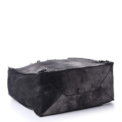 Balenciaga Metallic Calfskin Milkyway Papier A5 Tote Black 4 of 12