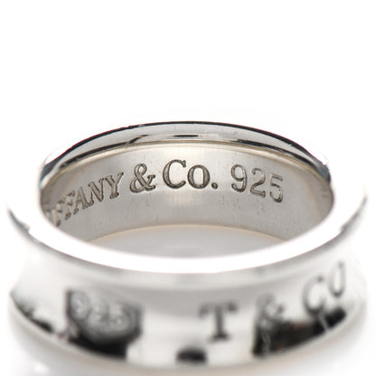 Tiffany Sterling Silver 1837 Band Ring 51 5.75 5 of 5
