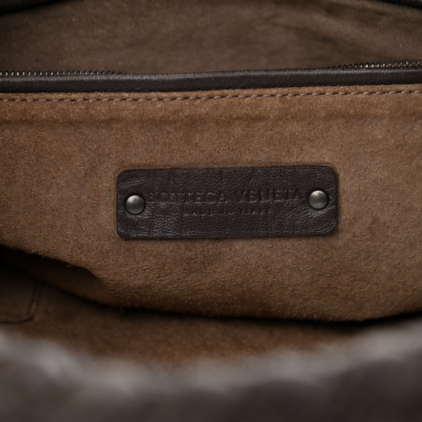 Nappa Intrecciato Large Veneta Hobo Ebano