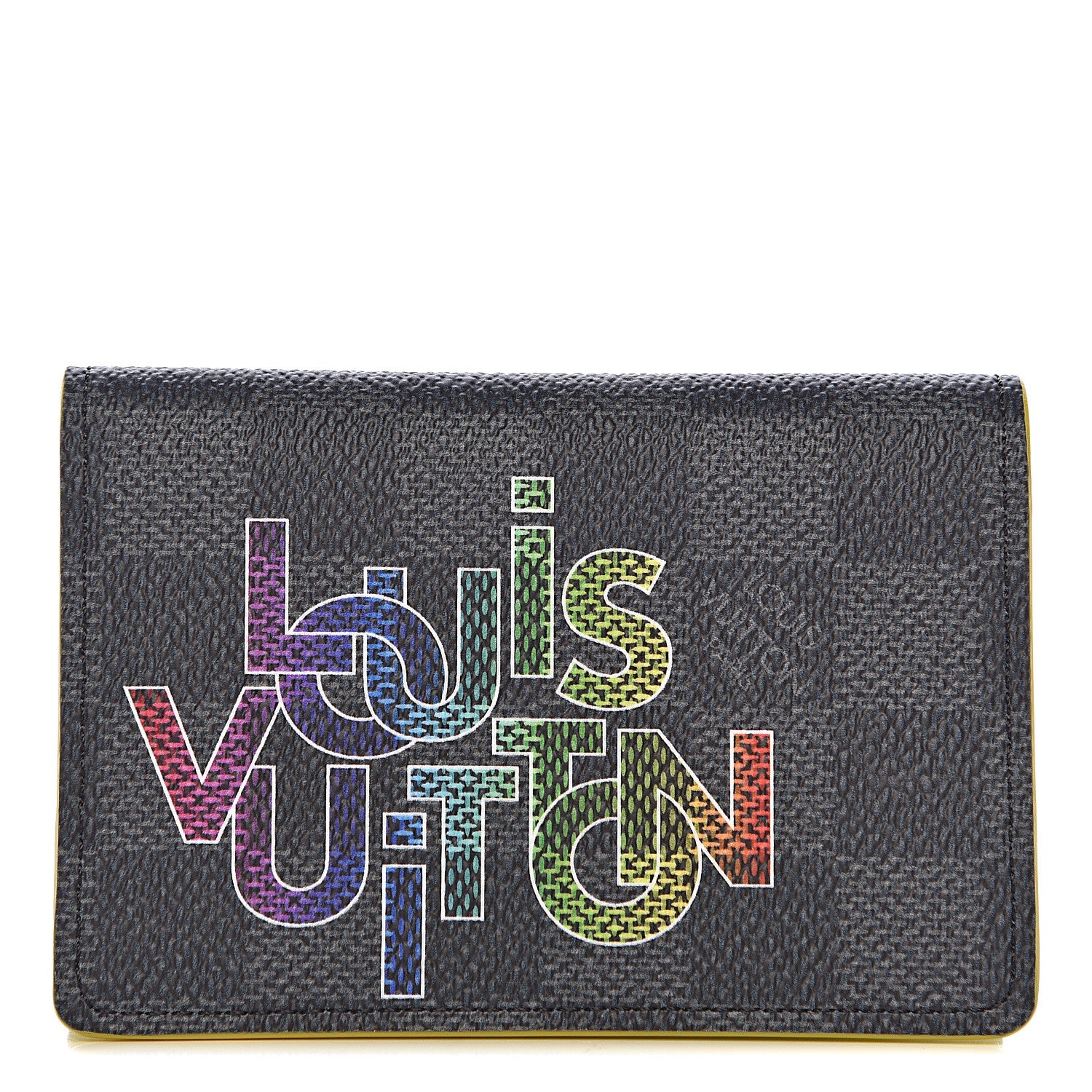 Louis Vuitton Damier Graphite Logo Pocket Organizer Yellow 1 of 7