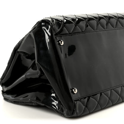 Chanel Patent Quilted Large Just Mademoiselle Bowling Bag Black 11 of 12