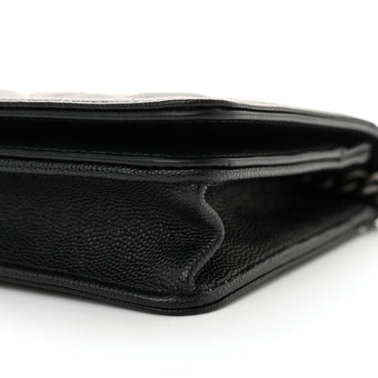 Chanel Caviar Quilted Boy Wallet On Chain WOC Black 11 of 14