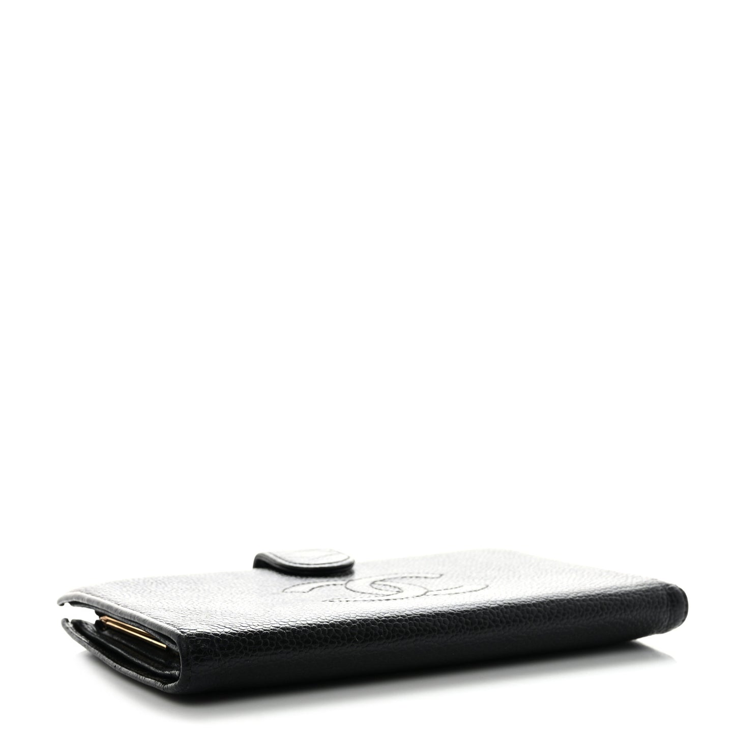 Caviar Timeless CC French Wallet Black
