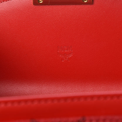 MCM Visetos Large Patricia Chain Wallet Red 6 of 8