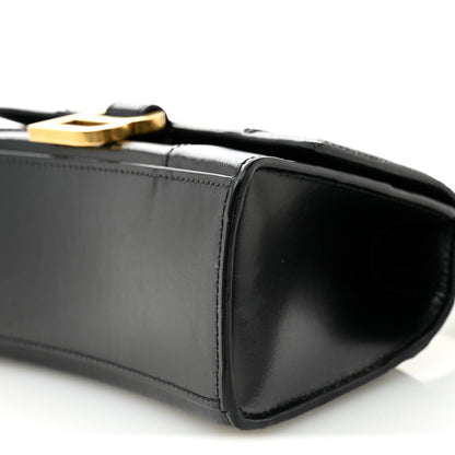 Balenciaga Shiny Box Calfskin Hourglass Top Handle Bag XS Black 10 of 10