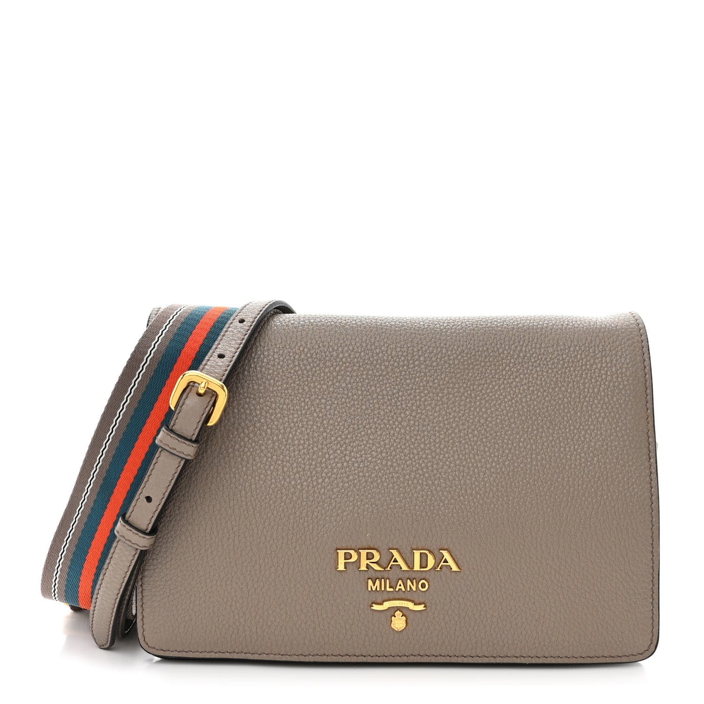 Vitello Daino Crossbody Flap Argilla