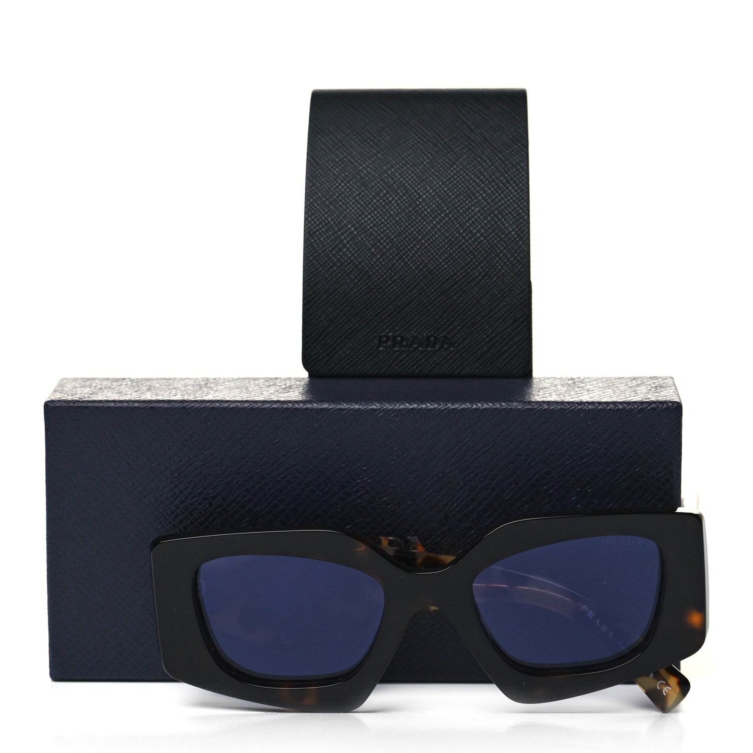 Prada Acetate Symbole Sunglasses SPR15Y Tortoise 5 of 5