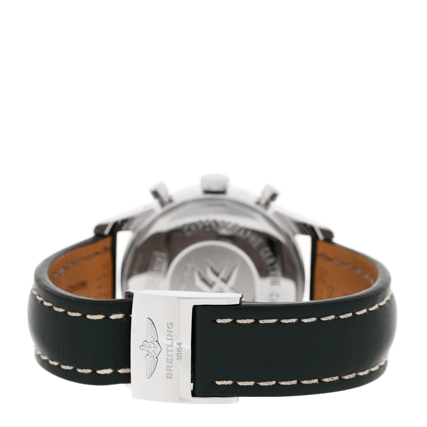 Stainless Steel Calfskin 43mm Transocean Chronograph 1461 Annual Calendar Automatic Watch Silver A19310