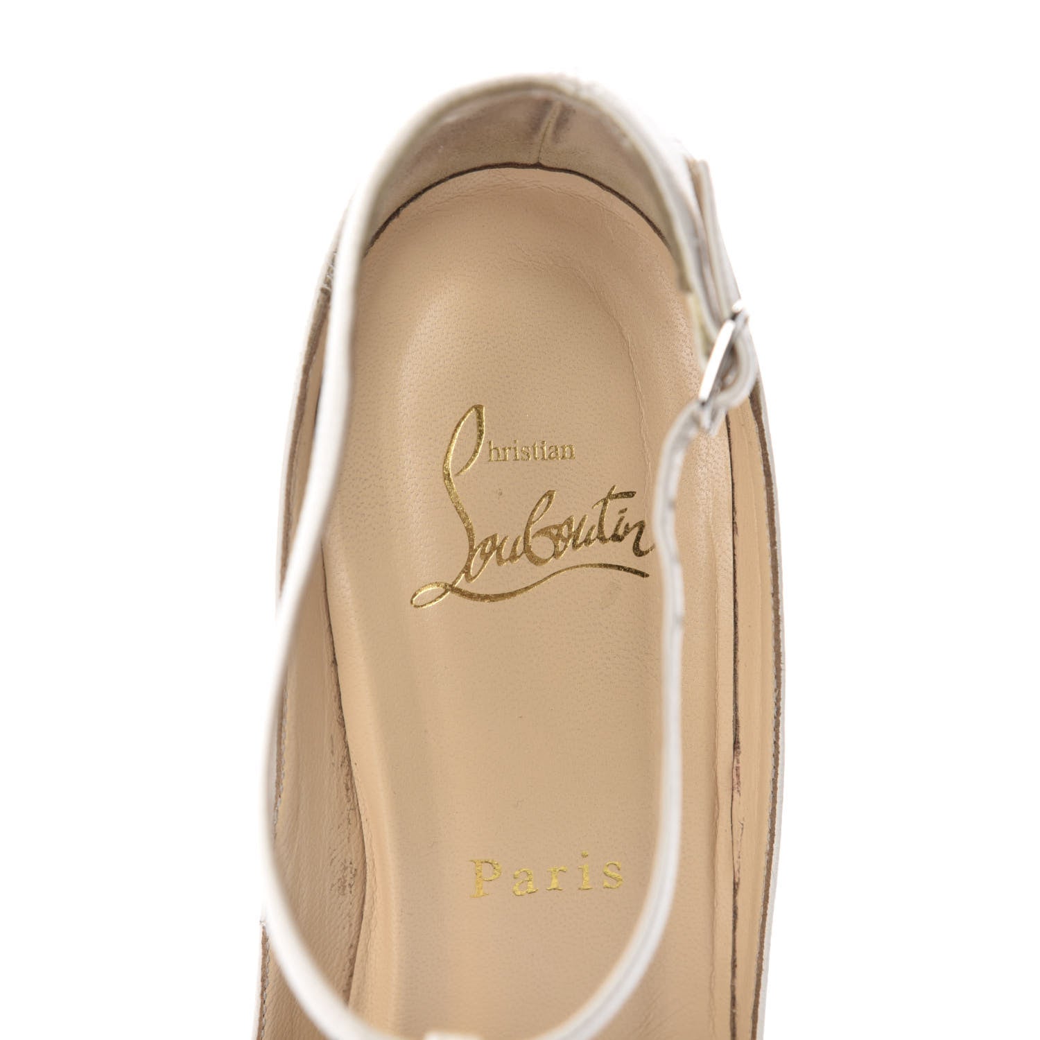 Christian Louboutin Kid Colcotta 100 Pumps 37.5 Edelweiss 8 of 9