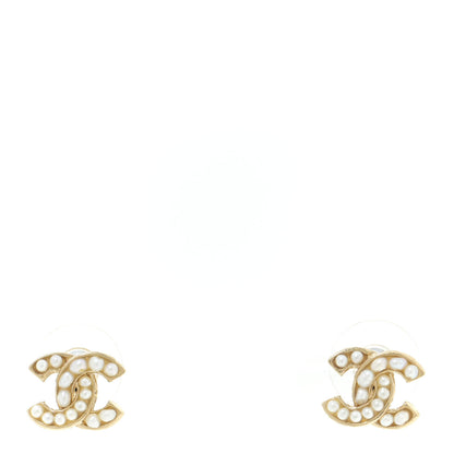 Chanel Pearl CC Earrings Gold 1 of 4