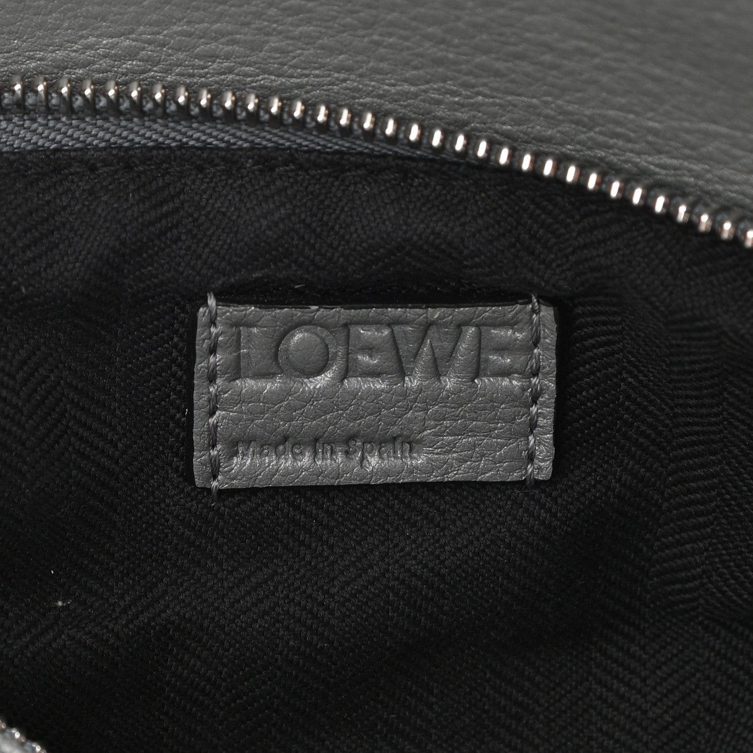 Loewe Calfskin Small Puzzle Bag Gunmetal 6 of 7