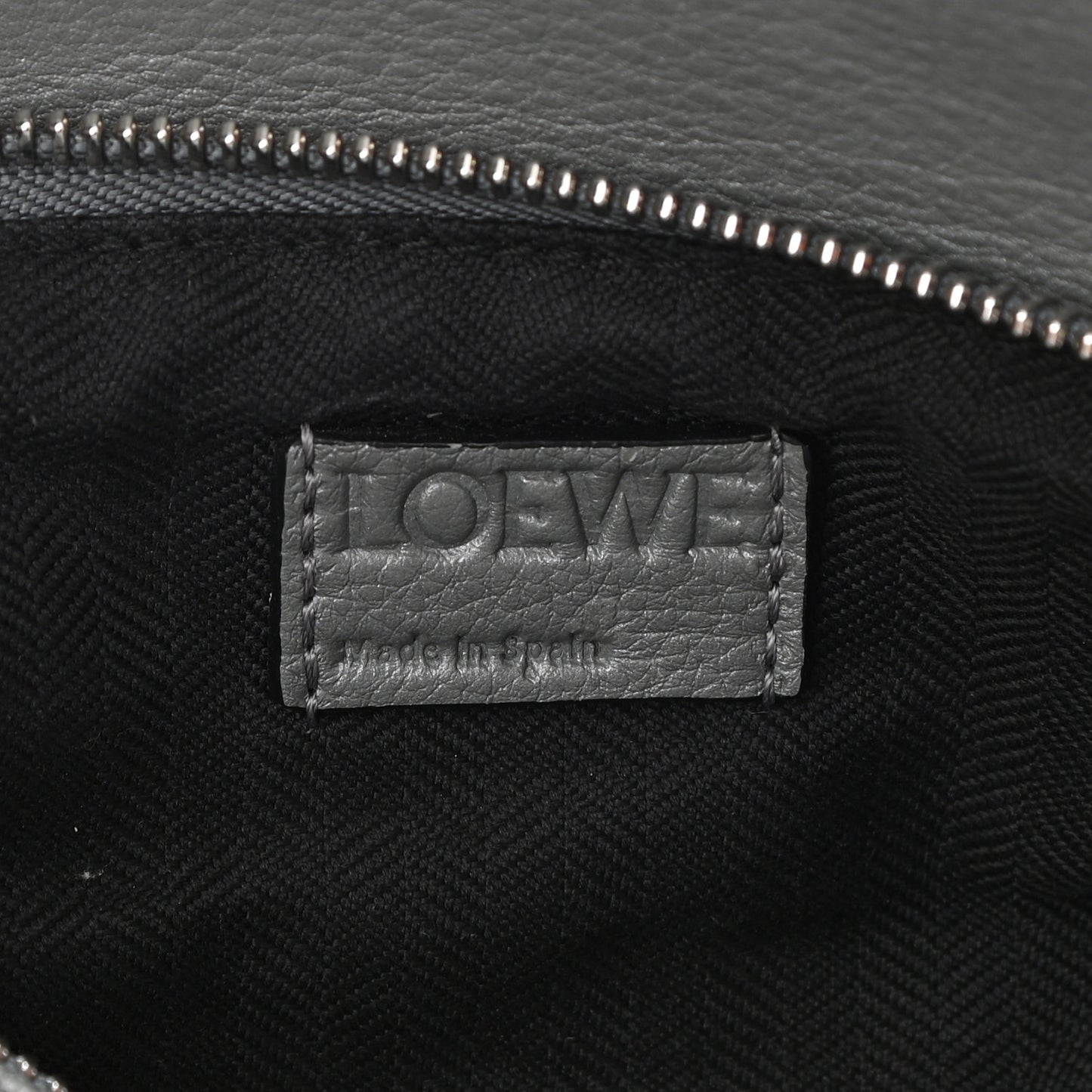 Calfskin Small Puzzle Bag Gunmetal