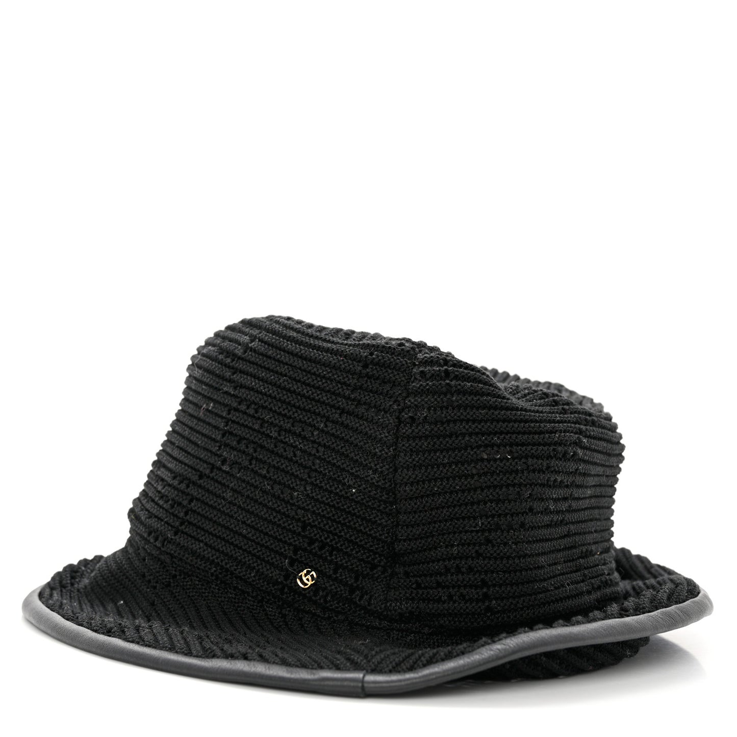 Crochet Cable Double G Bob Hat S Black