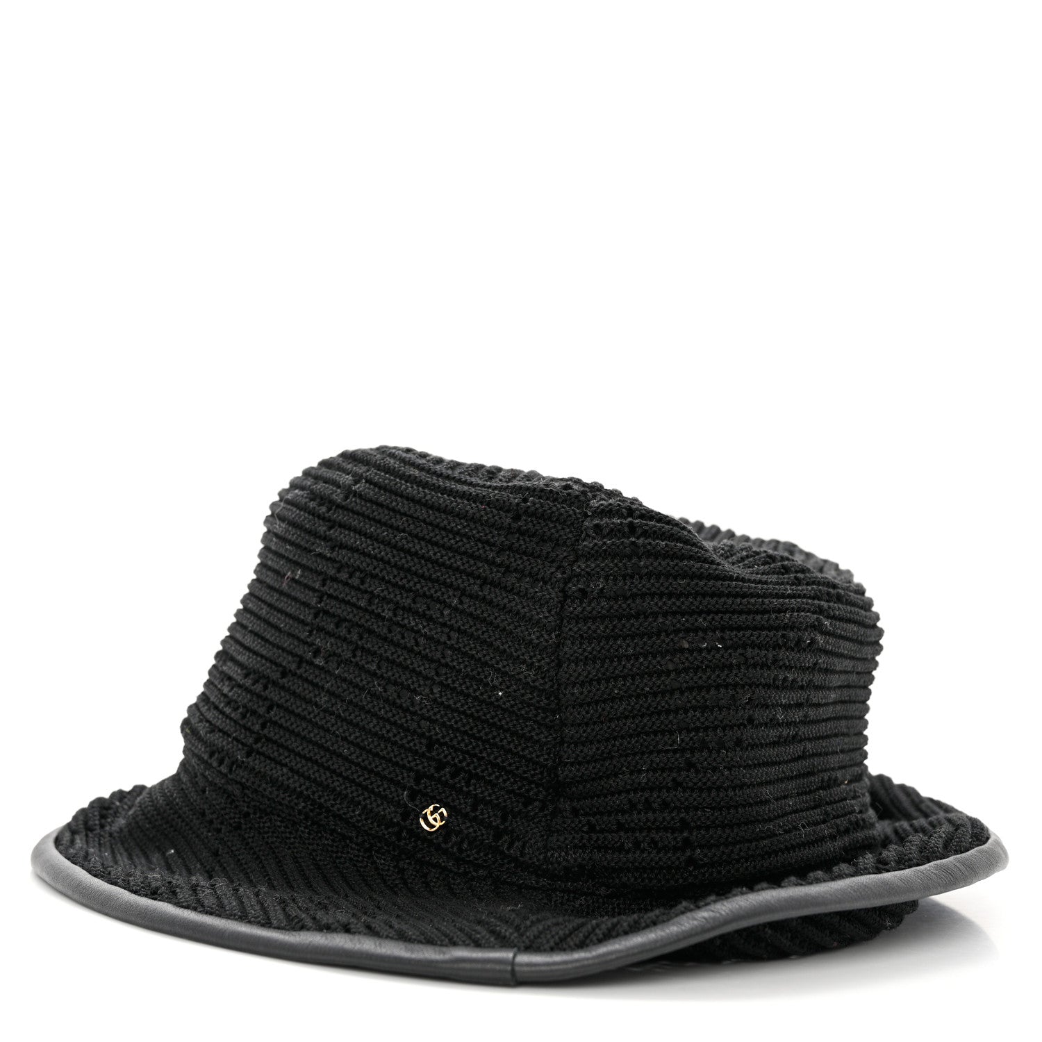 Gucci Crochet Cable Double G Bob Hat S Black 4 of 10