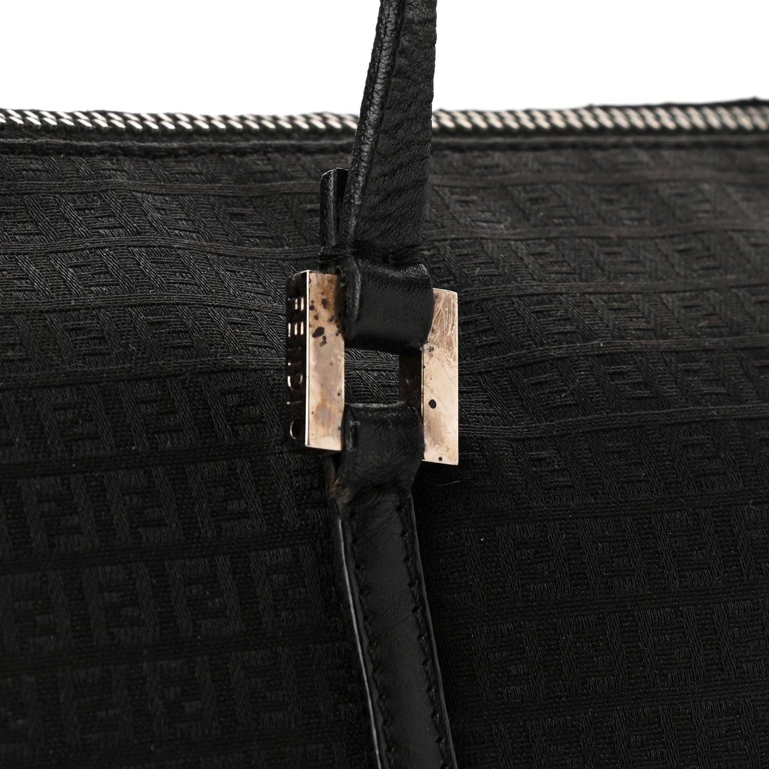 Fendi Zucchino Tote Black 16 of 19