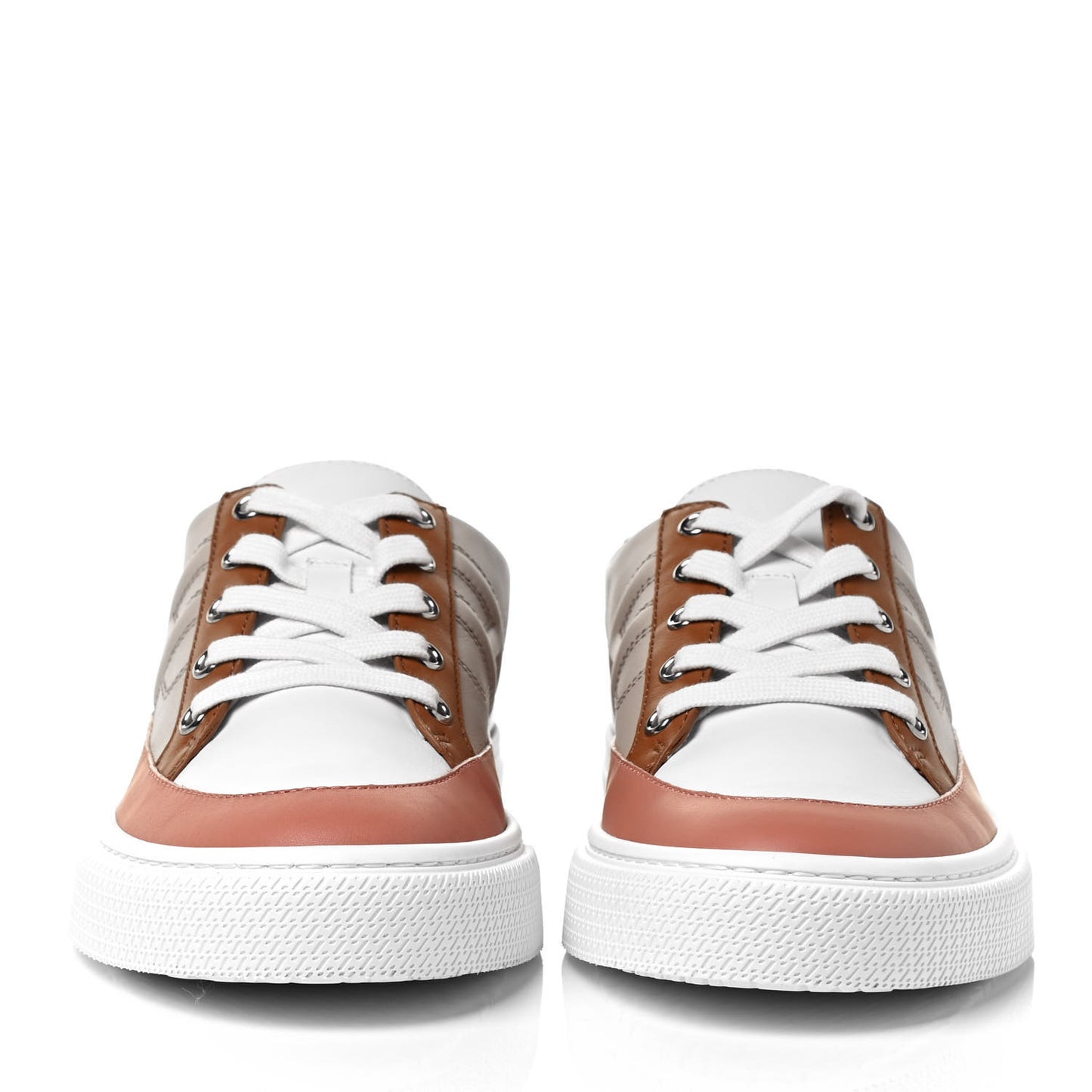 Calfskin Deep Sneakers 39.5 Multicolor White Gomme