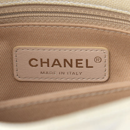 Chanel Iridescent Caviar Quilted Extra Mini Coco Handle Flap White 10 of 11