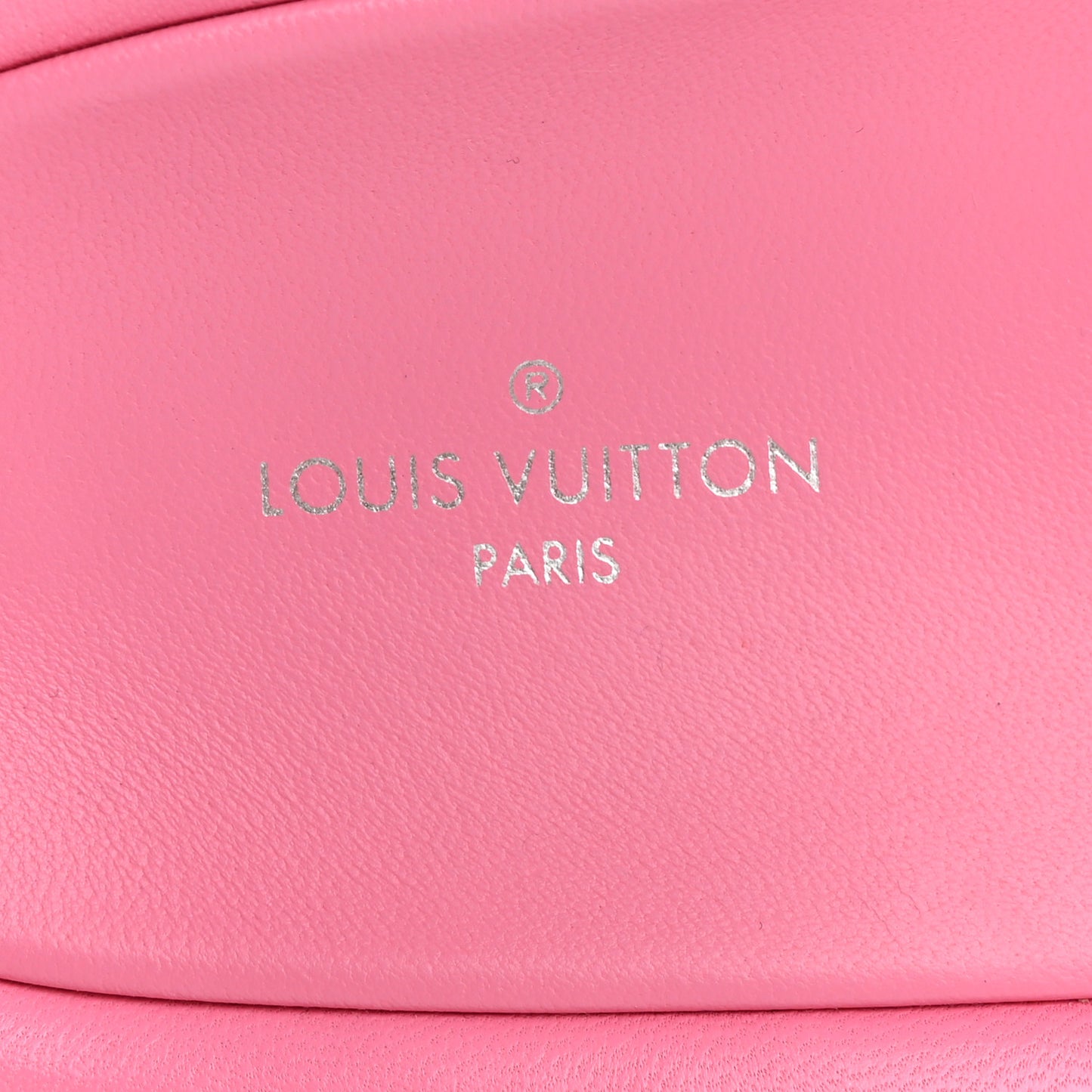 Lambskin Embossed Monogram Jumbo Flatform Mule Sandals 38 Rose Pop