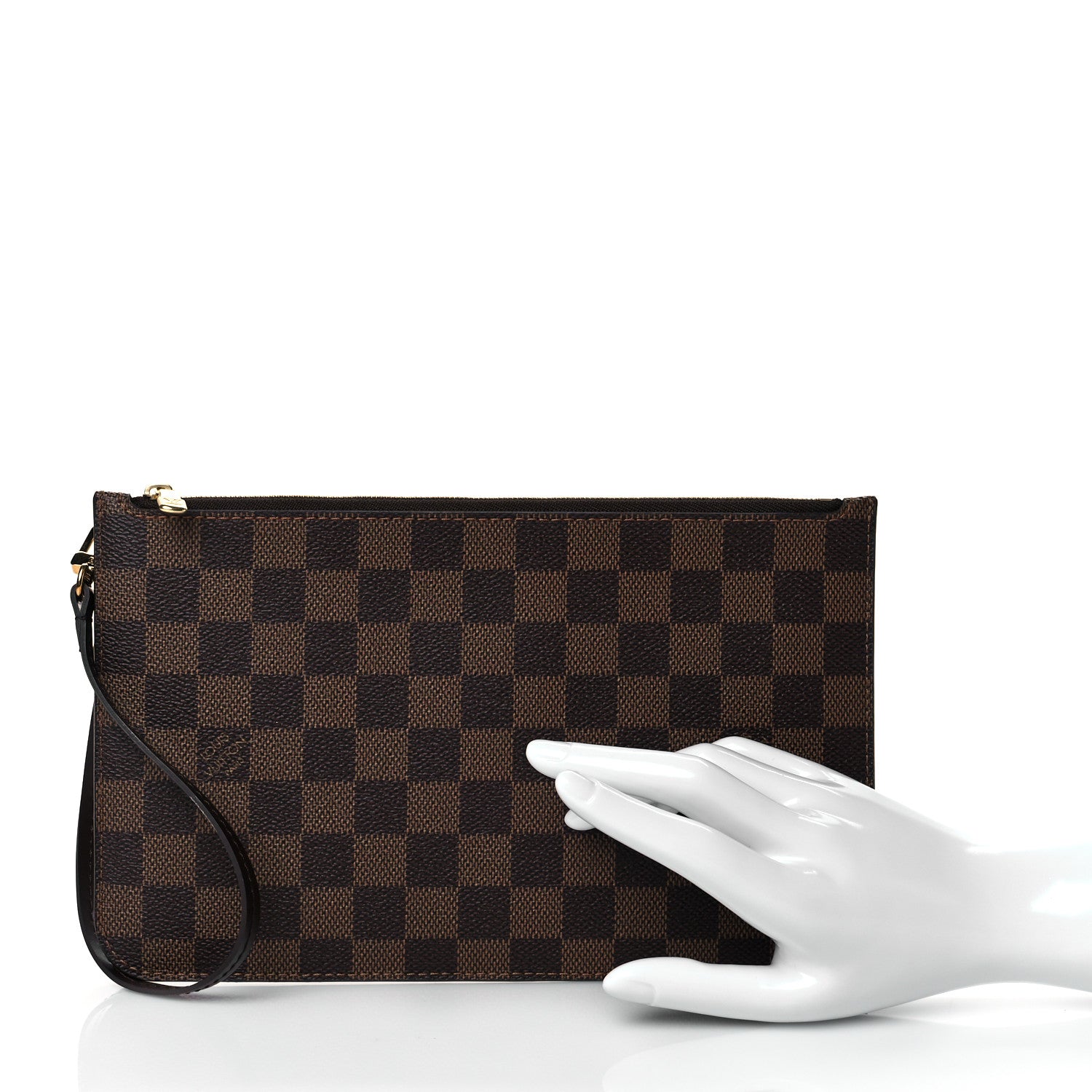 Louis Vuitton Damier Ebene Neverfull MM GM Pochette 2 of 9