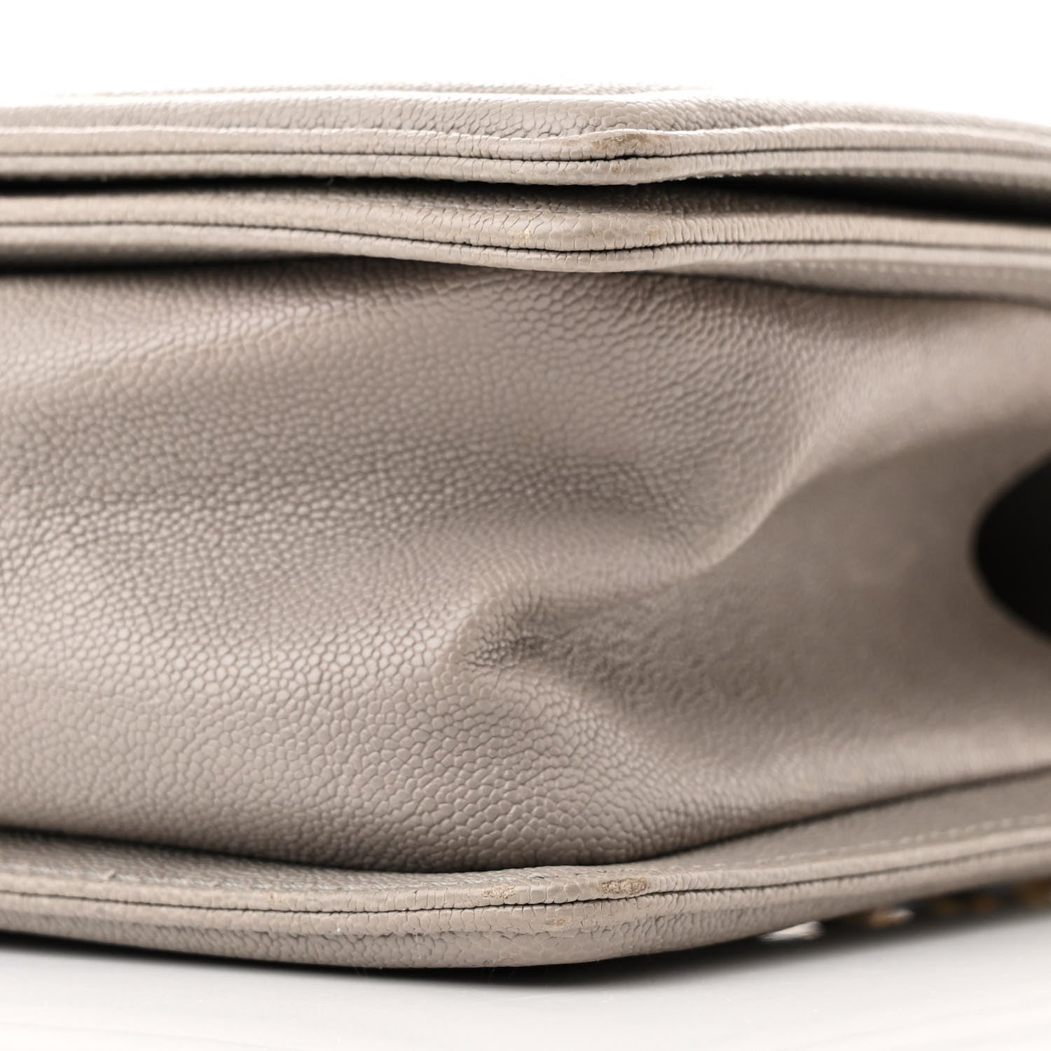 Chanel Caviar Quilted Medium Boy Flap Grey 10 of 11