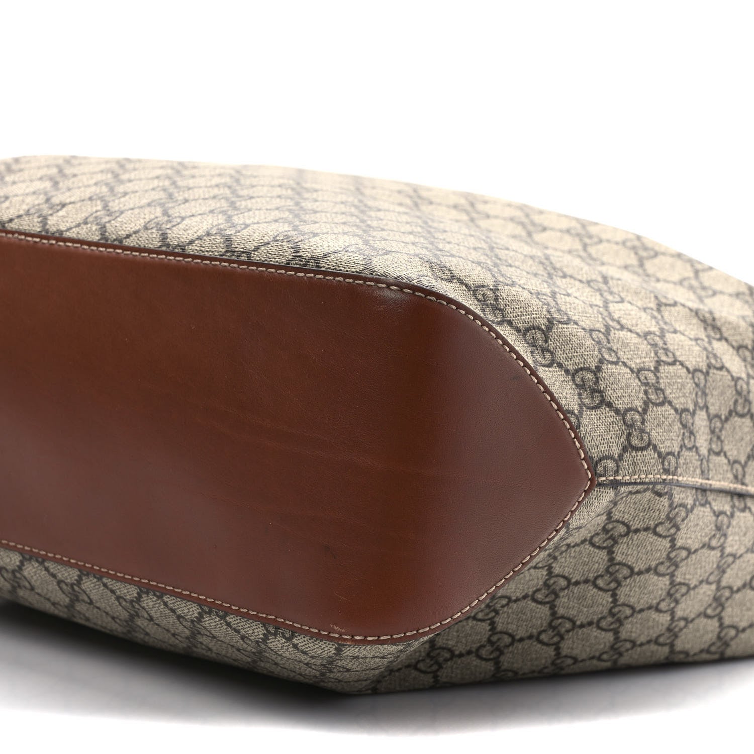 Gucci GG Supreme Monogram Large Linea A Hobo Light Brown 9 of 9