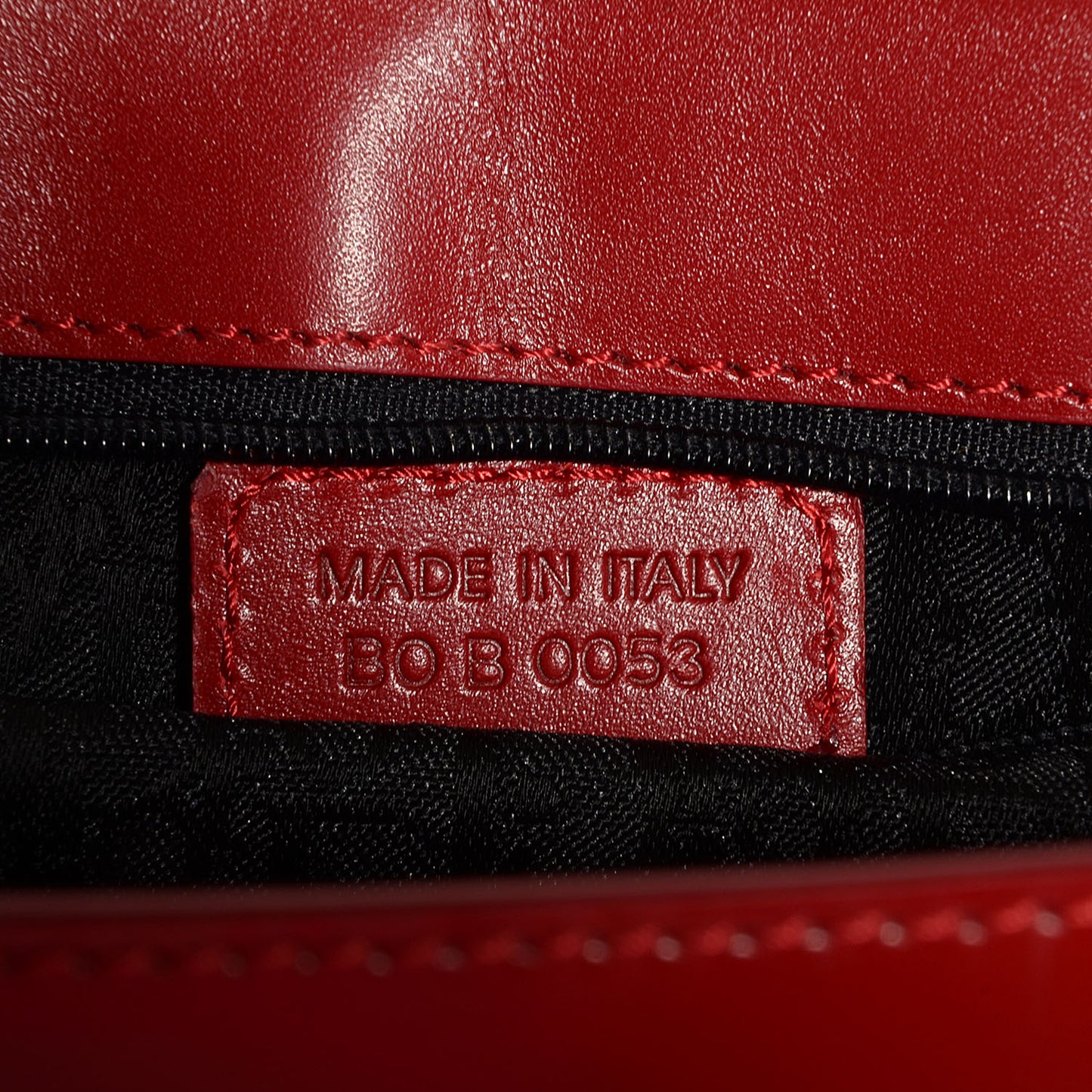 Smooth Leather Saddle Shoulder Bag Red