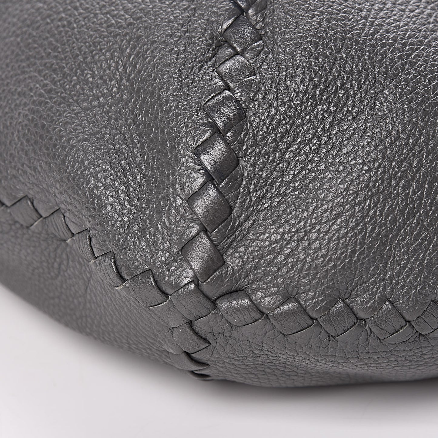 Cervo Deerskin Large Hobo Light Grey