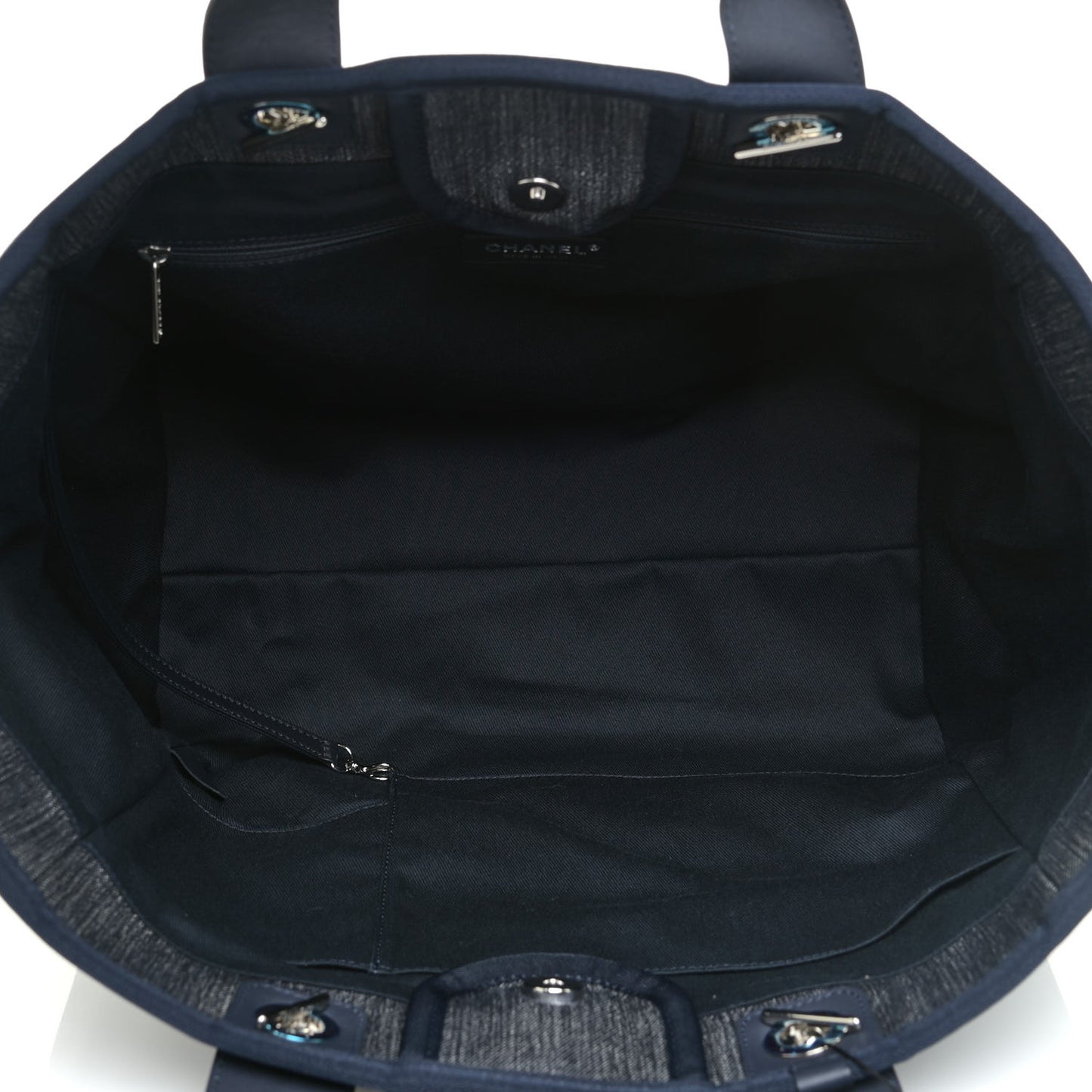 Denim Medium Deauville Tote Dark Blue