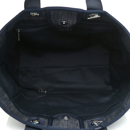 Chanel Denim Medium Deauville Tote Dark Blue 5 of 13
