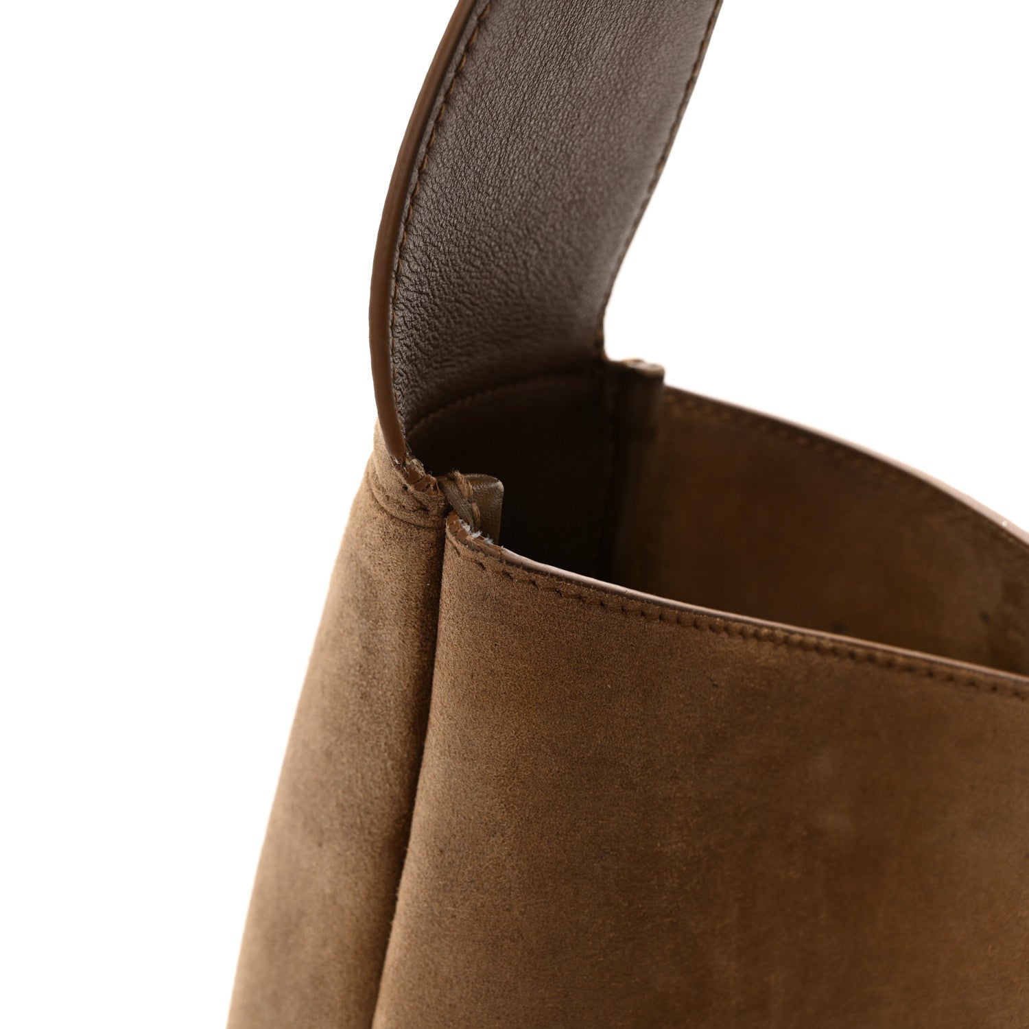 Saint Laurent Suede Large Le 5 A 7 Soft Hobo Golden Leaf 14 of 17