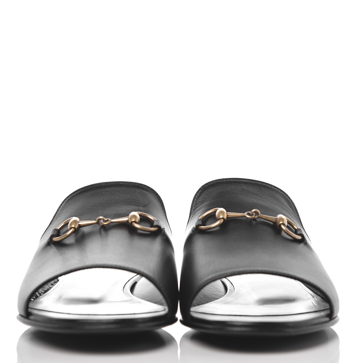 Malaga Kid Horsebit Slide Sandals 37.5 Black