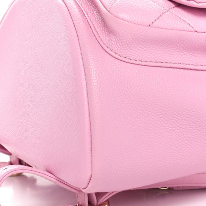 Chanel Calfskin Quilted Medium Duma Pockets Drawstring Backpack Pink 10 of 10