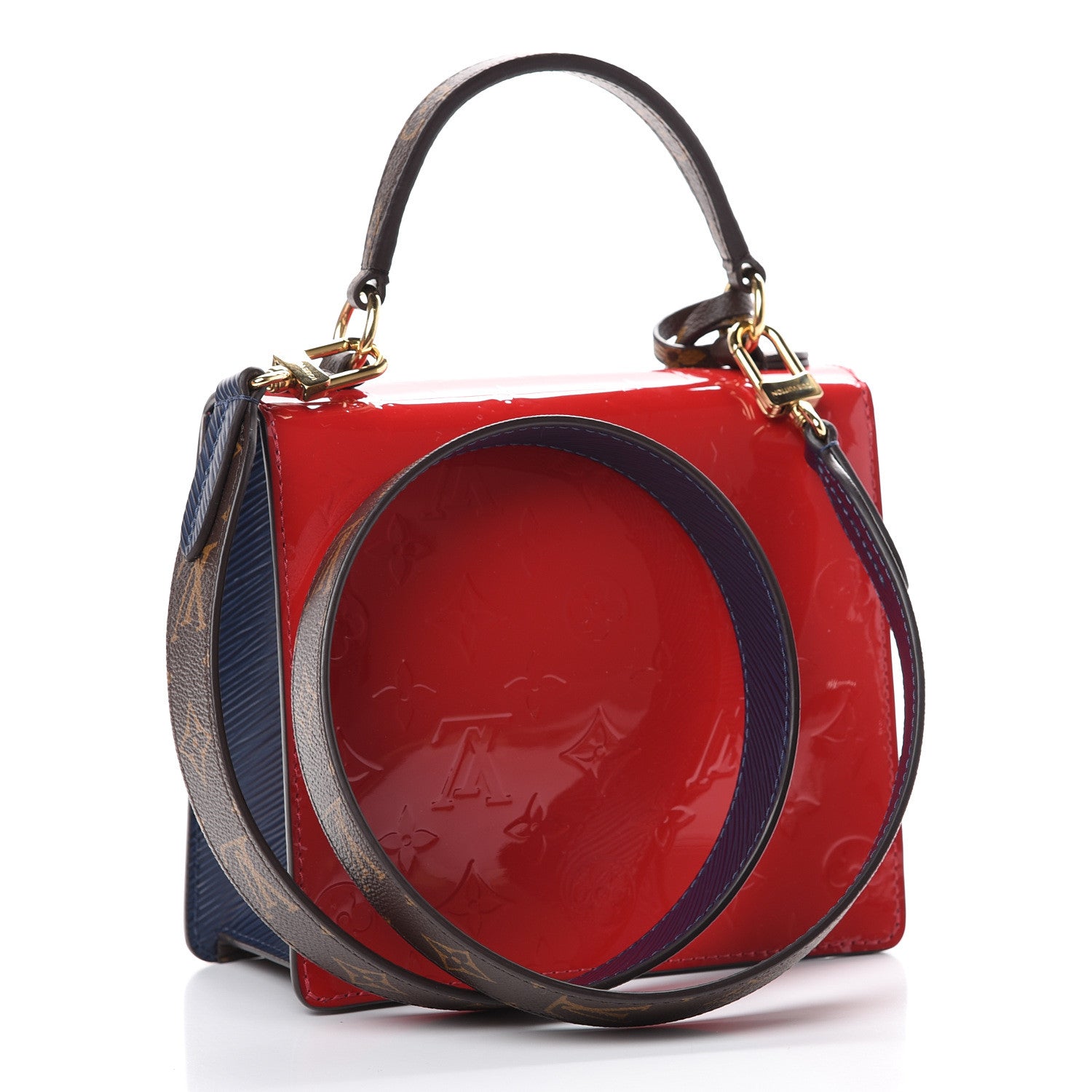 Louis Vuitton Vernis Epi Monogram Spring Street Scarlet 2 of 10